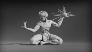 3D Digital Sculpture of Detroit by Sagor Hossen - 3D game and character artist | based in Bangladesh.