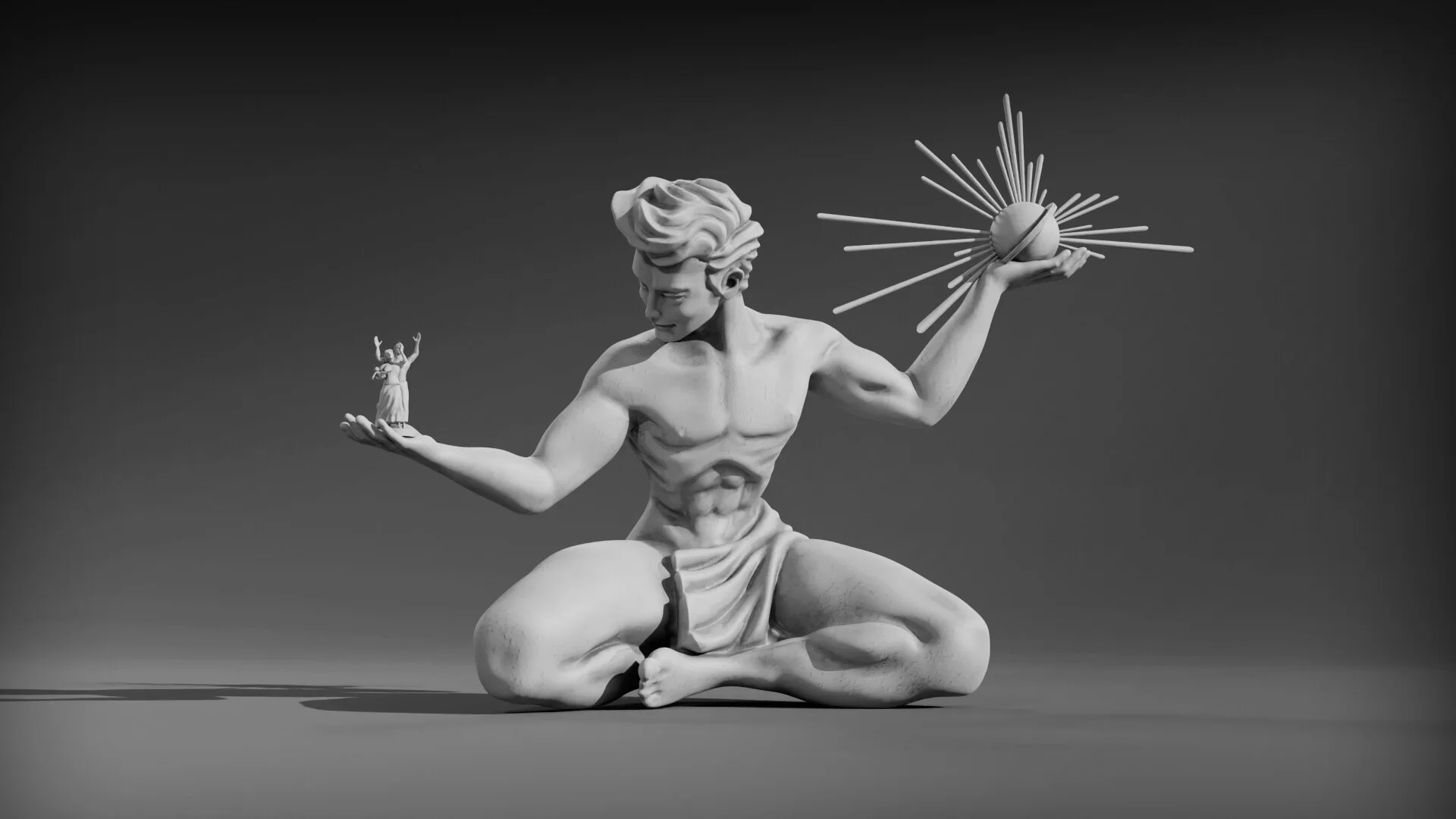 3D Digital Sculpture of Detroit by Sagor Hossen - 3D game and character artist | based in Bangladesh.